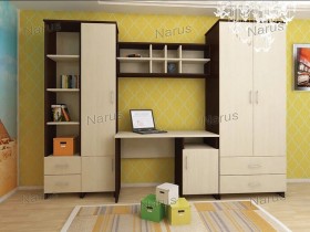 Детская Студент Комплект мебели (Дуб сонома/Белый) в Видном - vidnoe.katalogmebeli.com | фото