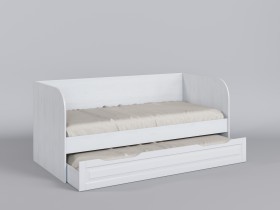 Диван-кровать Классика (Белый/корпус Выбеленное дерево) в Видном - vidnoe.katalogmebeli.com | фото