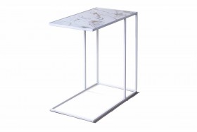 Журнальный столик Stone 018 (Прямоугольный) Металл/Керамика 500 Белый в Видном - vidnoe.katalogmebeli.com | фото