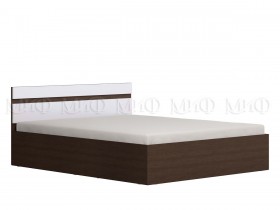 Ким кровать 1,4 (Венге/белый глянец) в Видном - vidnoe.katalogmebeli.com | фото