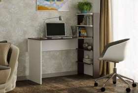 Компьютерный стол №3 (Венге/Белый) в Видном - vidnoe.katalogmebeli.com | фото