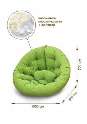 Кресло для отдыха "Форест" (велюр текстура лайм)/осн. в Видном - vidnoe.katalogmebeli.com | фото 8