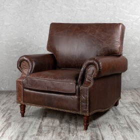 Кресло кожаное Лофт Аристократ (ширина 1100 мм) в Видном - vidnoe.katalogmebeli.com | фото