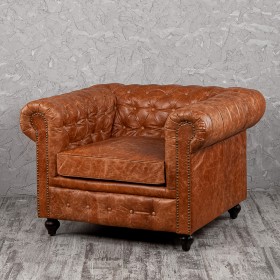 Кресло кожаное Лофт Честер (кожа буйвола) в Видном - vidnoe.katalogmebeli.com | фото