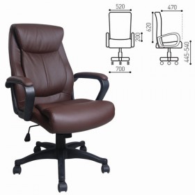 Кресло офисное BRABIX Enter EX-511 (коричневый) в Видном - vidnoe.katalogmebeli.com | фото