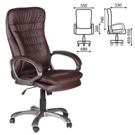 Кресло офисное BRABIX Omega EX-589 (коричневое) в Видном - vidnoe.katalogmebeli.com | фото
