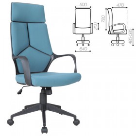 Кресло офисное BRABIX Prime EX-515 (голубая ткань) в Видном - vidnoe.katalogmebeli.com | фото