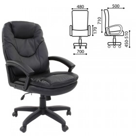 Кресло офисное BRABIX Trend EX-568 (черный) в Видном - vidnoe.katalogmebeli.com | фото