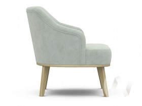Кресло отдыха Комфорт-5 низкая спинка (бесцветный лак/FRESCA BRILLIANT) в Видном - vidnoe.katalogmebeli.com | фото 2