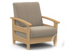 Кресло для отдыха Омега (бук лак/CATANIA LATTE) в Видном - vidnoe.katalogmebeli.com | фото