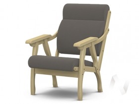 Кресло Вега-10 (бесцветный лак/ULTRA STONE) в Видном - vidnoe.katalogmebeli.com | фото 1