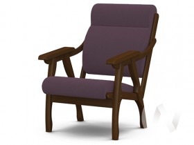Кресло Вега-10 (орех лак/ULTRA PLUM) в Видном - vidnoe.katalogmebeli.com | фото
