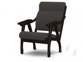 Кресло Вега-10 (венге лак/ULTRA GRAFIT) в Видном - vidnoe.katalogmebeli.com | фото