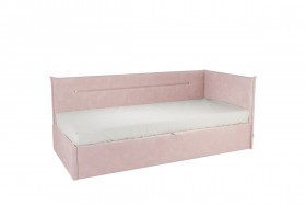 Кровать 0.9 Альба Тахта (Нежно-розовый велюр) в Видном - vidnoe.katalogmebeli.com | фото