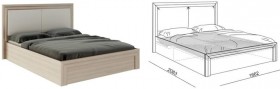 Кровать 1,6 Глэдис (М32) с подъемным механизмом Распродажа в Видном - vidnoe.katalogmebeli.com | фото 2