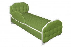 Кровать 160 Атлет 76 Зелёный (мягкий бортик) в Видном - vidnoe.katalogmebeli.com | фото