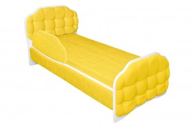 Кровать 170 Атлет 74 Жёлтый (мягкий бортик) в Видном - vidnoe.katalogmebeli.com | фото