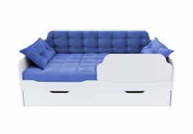 Кровать 170 серии Спорт Лайт 1 ящик 85 Синий (подушки) в Видном - vidnoe.katalogmebeli.com | фото