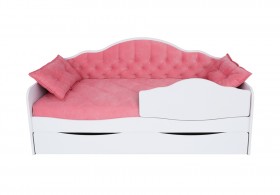 Кровать 190 серии Иллюзия Лайт 1 ящик 89 Розовый (подушки) в Видном - vidnoe.katalogmebeli.com | фото