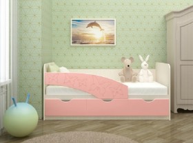 Кровать Бабочки 1,6м (Розовый металлик) в Видном - vidnoe.katalogmebeli.com | фото