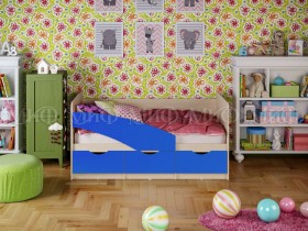 Кровать Бабочки 2,0м (Синий матовый) в Видном - vidnoe.katalogmebeli.com | фото