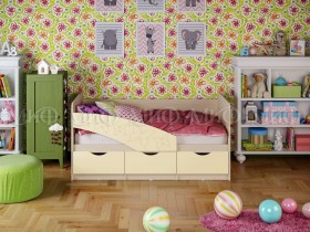 Кровать Бабочки 2,0м (Ваниль матовый) в Видном - vidnoe.katalogmebeli.com | фото 1