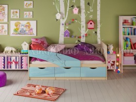 Кровать детская 1,8м Дельфин (Голубой матовый) в Видном - vidnoe.katalogmebeli.com | фото