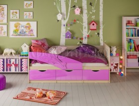 Кровать детская 1,8м Дельфин (Сиреневый металлик) в Видном - vidnoe.katalogmebeli.com | фото