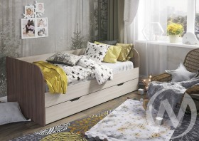 Кровать детская Балли 2-х уровневая (шимо темный/шимо светлый) в Видном - vidnoe.katalogmebeli.com | фото