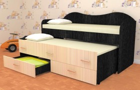 Кровать детская Нимфа двухместная 2.0 Венге/Дуб молочный в Видном - vidnoe.katalogmebeli.com | фото