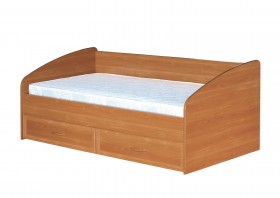 Кровать с ящиками с задней спинкой 900-1 без матраса Вишня Оксфорд в Видном - vidnoe.katalogmebeli.com | фото