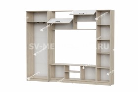 Мебель для гостиной МГС 3 Исполнение 1 Дуб Сонома / Белый в Видном - vidnoe.katalogmebeli.com | фото 3