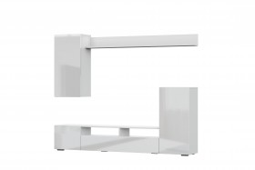 Мебель для гостиной МГС 4 (Белый/Белый глянец) в Видном - vidnoe.katalogmebeli.com | фото 7