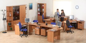 Мебель для персонала Альфа 61 Ольха в Видном - vidnoe.katalogmebeli.com | фото 1