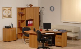 Мебель для персонала Рубин 42 Светлый миланский орех в Видном - vidnoe.katalogmebeli.com | фото 2