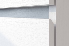 Модульная система "Токио" Тумба прикроватная Белый текстурный / Белый текстурный в Видном - vidnoe.katalogmebeli.com | фото 4