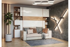 Шкаф-кровать с диваном Дина в Видном - vidnoe.katalogmebeli.com | фото