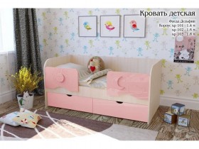 Соня Кровать детская 2 ящика 1.8 Розовый глянец в Видном - vidnoe.katalogmebeli.com | фото