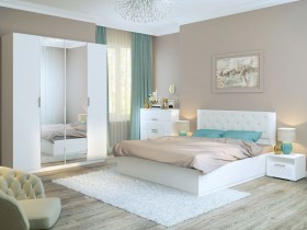 Спальня Тиффани (Белый текстурный) в Видном - vidnoe.katalogmebeli.com | фото